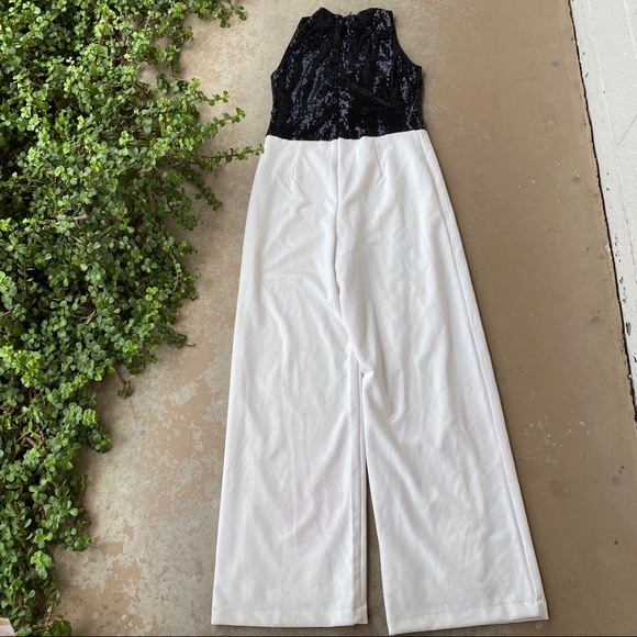 Alexa Admore Molly Sequin Color Block Jumpsuit - Picture 2 of 4